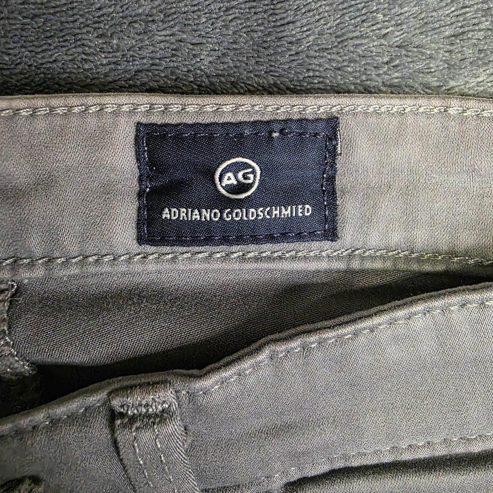 AG Adriano Goldschmied Men's Charcoal Slim Jeans - Picture 3 of 8